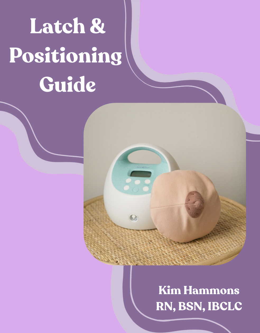 Latch and positioning guide